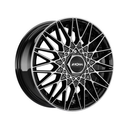 Jante aluminium Ronal LSX, 7x16 ET30 4x100 68, jetblack-frontkopiert