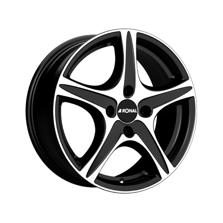 Jante aluminium Ronal R56, 6x15 ET40 4x114,3 76, mattschwarz-frontkopiert