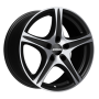 Jante aluminium Ronal R56, 6x15 ET40 5x114,3 82, mattschwarz-frontkopiert