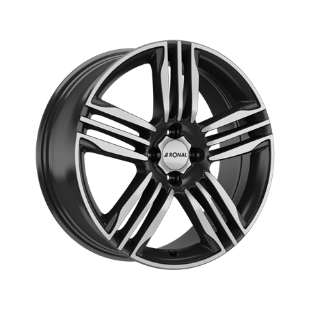 Jante aluminium Ronal R57, 7x17 ET45 4x100 68, schwarz-frontkopiert