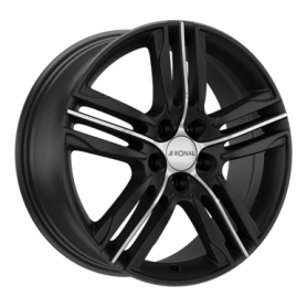 Jante aluminium Ronal R57, 7,5x17 ET42 5x120 82, mattschwarz-frontkopiert