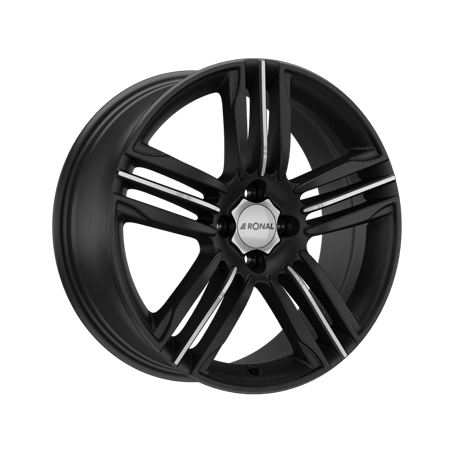 Jante aluminium Ronal R57, 7,5x18 ET24 4x108 76, mattschwarz-frontkopiert