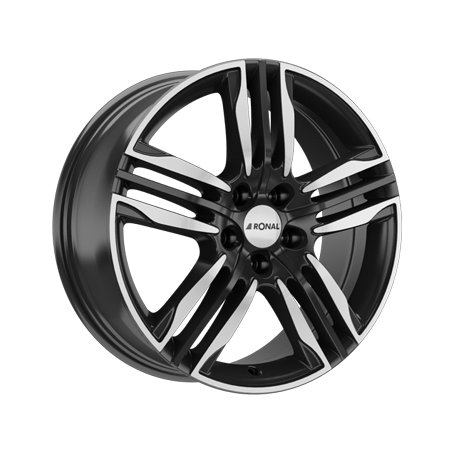 Jante aluminium Ronal R58, 10x22 ET45 5x120 72,5, schwarz-frontkopiert