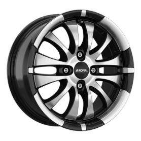 Jante aluminium Ronal R59, 6x15 ET40 4x108 76, jetblack-frontkopiert
