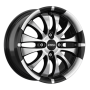 Jante aluminium Ronal R59, 6x15 ET40 4x108 76, jetblack-frontkopiert