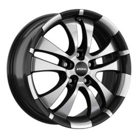 Jante aluminium Ronal R59, 7x16 ET38 5x100 68, jetblack-frontkopiert