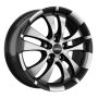 Jante aluminium Ronal R59, 7x16 ET38 5x100 68, jetblack-frontkopiert