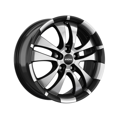 Jante aluminium Ronal R59, 7x16 ET40 5x112 76, jetblack-frontkopiert
