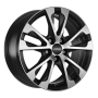 Jante aluminium Ronal R61, 7,5x17 ET38 5x112 66,5, jetblack-matt-frontkopiert