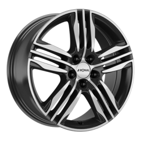 Jante aluminium Ronal R57, 7,5x19 ET51 5x112 76, schwarz-frontkopiert