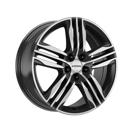 Jante aluminium Ronal R57, 7,5x19 ET51 5x112 76, schwarz-frontkopiert