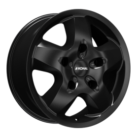 Jante aluminium Ronal R44, 6,5x16 ET40 5x120 65,1, mattschwarz