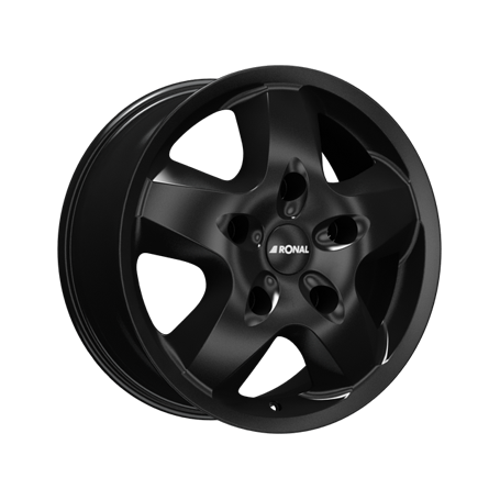 Jante aluminium Ronal R44, 6,5x16 ET40 5x120 65,1, mattschwarz