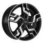 Jante aluminium Ronal R64, 7x17 ET33 5x130 84,1, jetblack-matt-frontkopiert