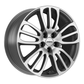 Jante aluminium Ronal R63 Smart Core, 8x18 ET30 5x112 66,5, graphit-matt-frontkopiert