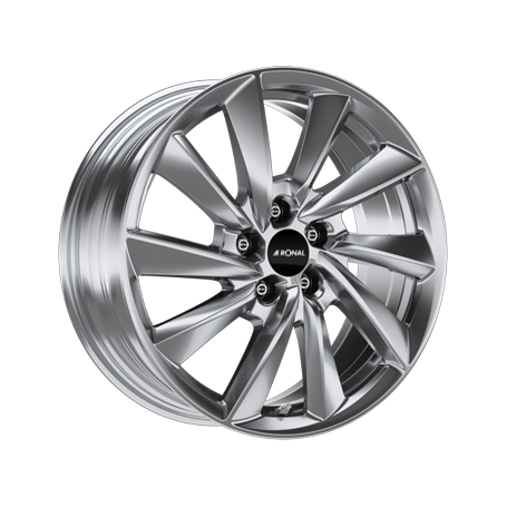 Jante aluminium Ronal R70, 7,5x18 ET30 5x112 66,5, platinum silber