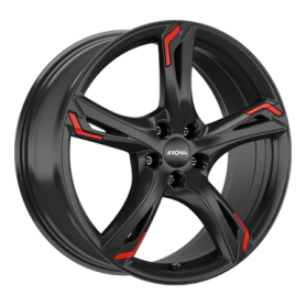 Jante aluminium Ronal R62 Red, 8,5x20 ET40 5x112 76, jetblack red