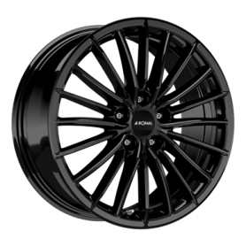 Jante aluminium Ronal R68, 8x18 ET50 5x108 76, jetblack