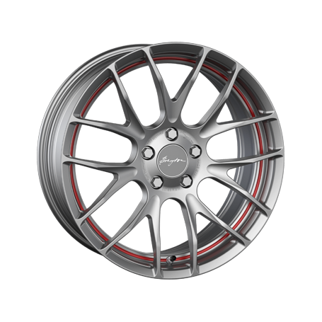 Jante aluminium Breyton Race GTS-R, 7x17 ET48 5x112 66,5, matt gun red circle undercut