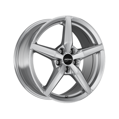 Jante aluminium Ronal R69, 7,5x17 ET48 5x100 68, platinum silber
