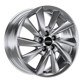 Jante aluminium Ronal R70, 9x18 ET40 5x114,3 82, platinum silber