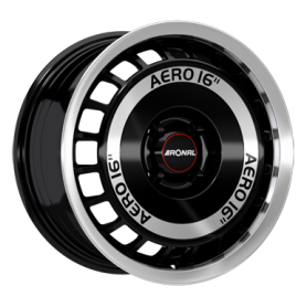 Jante aluminium Ronal R50 AERO, 7,5x16 ET38 4x100 68, schwarz-frontkopiert