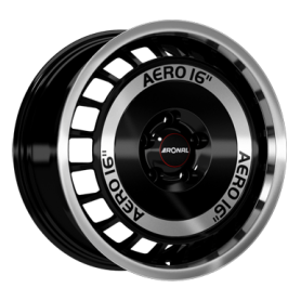 Jante aluminium Ronal R50 AERO, 7,5x16 ET38 5x100 68, schwarz-frontkopiert