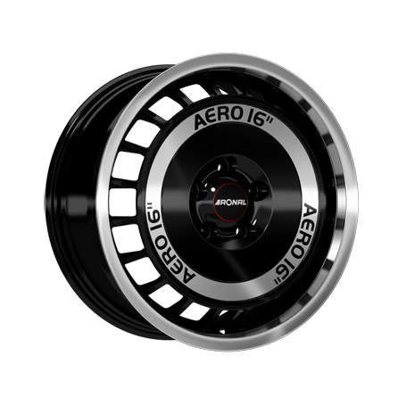 Jante aluminium Ronal R50 AERO, 7,5x16 ET38 5x100 68, schwarz-frontkopiert