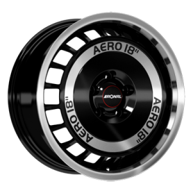 Jante aluminium Ronal R50 AERO, 8x18 ET35 5x100 68, schwarz-frontkopiert