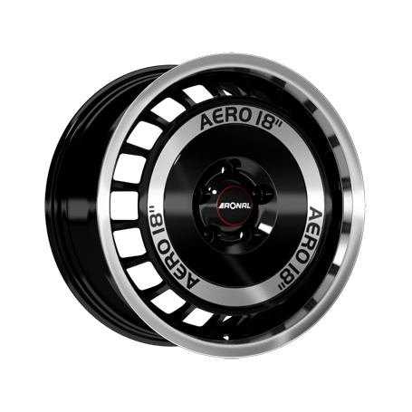 Jante aluminium Ronal R50 AERO, 8x18 ET35 5x112 76, schwarz-frontkopiert