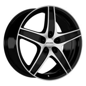 Jante aluminium Ronal R48, 7,5x16 ET50 5x112 57,1, jetblack-frontkopiert