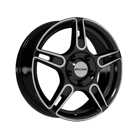 Jante aluminium Ronal R52, 5x14 ET35 5x100 57,1, schwarz-frontkopiert