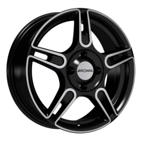 Jante aluminium Ronal R52, 5,5x15 ET25 4x108 76, schwarz-frontkopiert