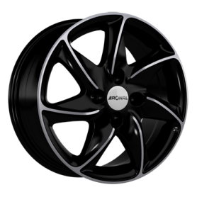 Jante aluminium Ronal R51, 6,5x15 ET38 4x100 68, jetblack-frontkopiert
