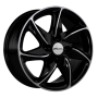 Jante aluminium Ronal R51, 6,5x15 ET38 4x100 68, jetblack-frontkopiert