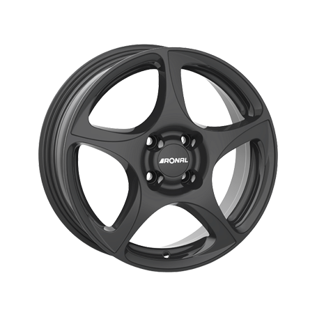 Jante aluminium Ronal R53, 5,5x14 ET44 4x100 68, mattschwarz
