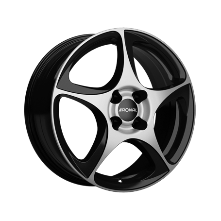 Jante aluminium Ronal R53, 7x17 ET38 4x98 68, mattschwarz-frontkopiert