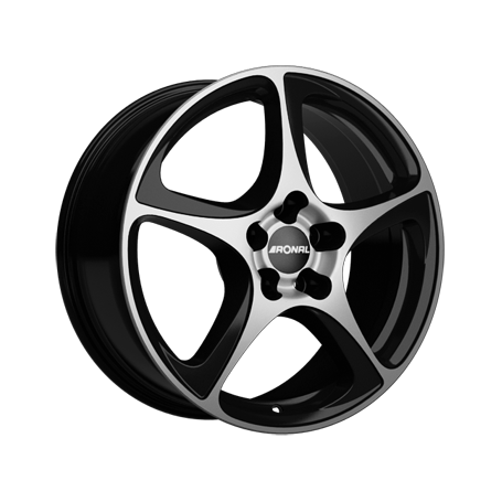 Jante aluminium Ronal R53, 7x17 ET40 5x115 70,2, mattschwarz-frontkopiert