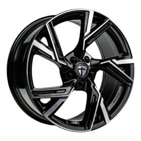 Jante aluminium Tomason AR1, 8x18 ET43 5x112 66,6, black diamond polished