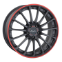 Jante aluminium Breyton Magic CW, 7,5x18 ET48 4x100 56, matt grey with red anodized lip