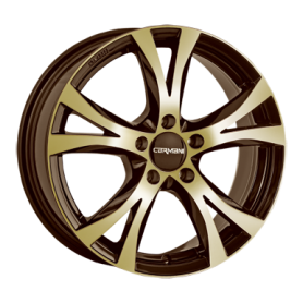 Jante aluminium Carmani 9 Compete, 7,5x17 ET35 5x120 72,6, brown gold polish