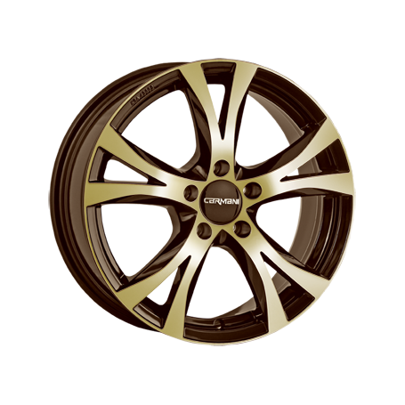 Jante aluminium Carmani 9 Compete, 7,5x17 ET35 5x120 72,6, brown gold polish