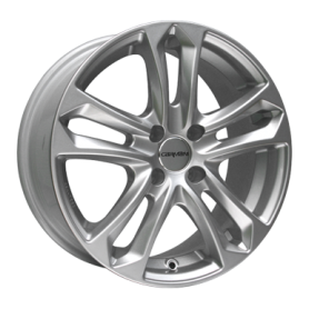 Jante aluminium Carmani 5 Arrow, 6,5x15 ET42 4x108 63,4, kristallsilber