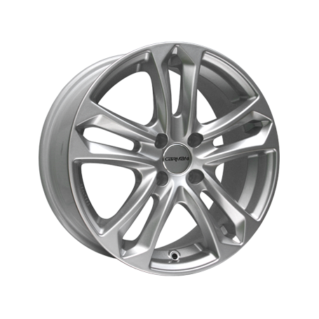 Jante aluminium Carmani 5 Arrow, 6,5x15 ET42 4x108 63,4, kristallsilber