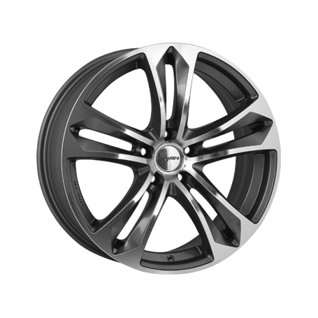 Jante aluminium Carmani 5 Arrow, 8,5x19 ET30 5x120 72,6, anthrazit polish
