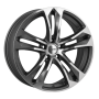 Jante aluminium Carmani 5 Arrow, 8,5x19 ET30 5x120 72,6, anthrazit polish