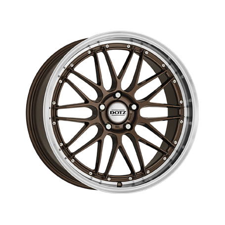 Jante aluminium Dotz Revvo, 9,5x20 ET35 5x112 70,1, bronze polished lip