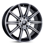 Jante aluminium Keskin KT16 Dynamic, 9,5x19 ET30 5x112 66,6, black front polish