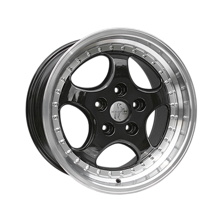 Jante aluminium Keskin KT2 Cup, 8,5x18 ET52 5x130 71,5, schwarz poliert