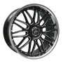 Jante aluminium Keskin KT4 New Racer, 10x22 ET40 5x120 74,1, schwarz lack. Speiche gefräst m. ETB
